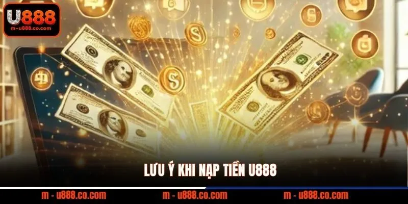 Nạp Tiền U888 và 3 bước giao dịch nhận ngay 8.888k 4 Lưu ý khi nạp tiền U888
